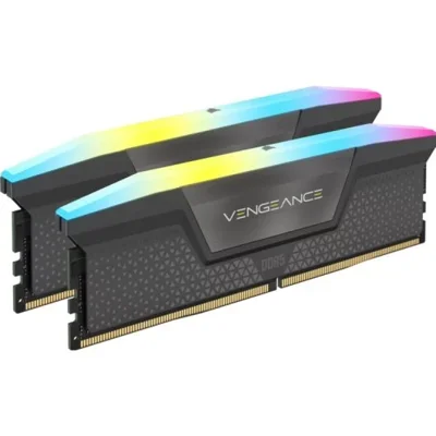 Memória RAM Corsair Vengeance RGB 32GB 2x16GB DDR5 6000MHz CL38 AMD EXPO Cinzento 